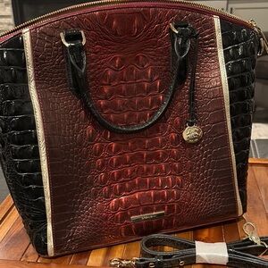 Brahmin Infared Stockholm Large Duxbury Handbag with Dust Bag. NWOT